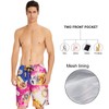 ALISISTER Men's Swimming Trunks Summer Swimming Shorts 3D Print Quick