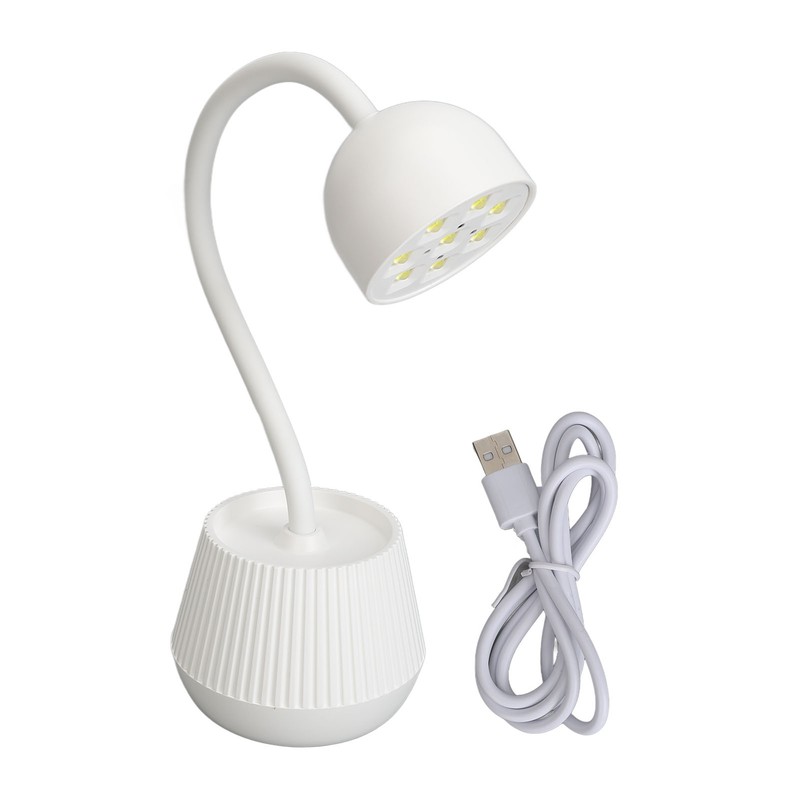 Lotus Shape Nail Lamp 360 Degree Rotatable Infrared Induction Gooseneck