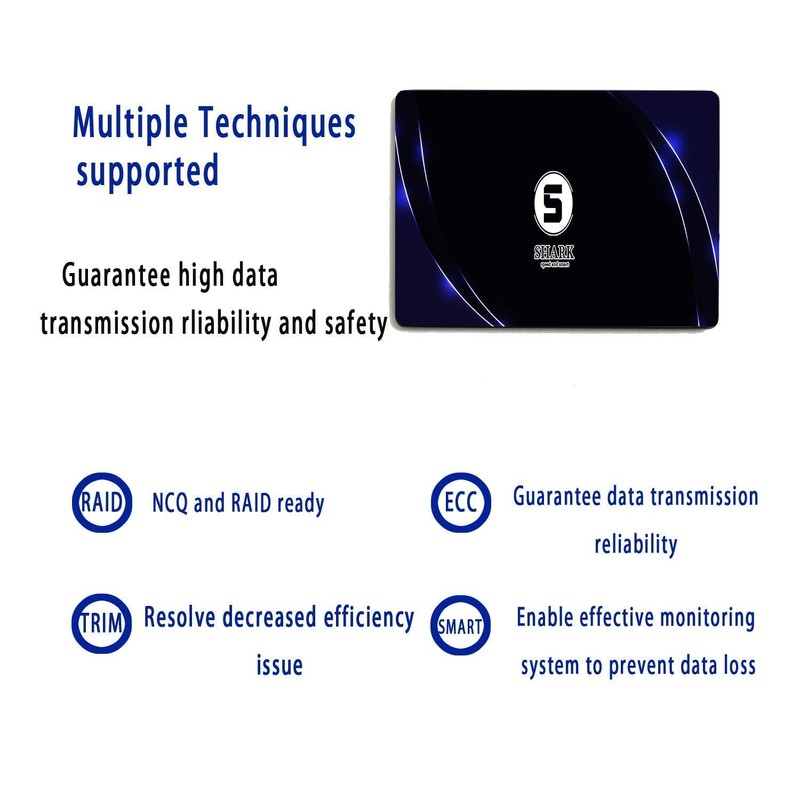 THREE COLOUR DOGFISH Shark SSD SATA 2.5 Inch 500GB Internal