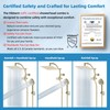 Hibbent All Metal cUPC Certified Shower Head, 10'' High Pressure
