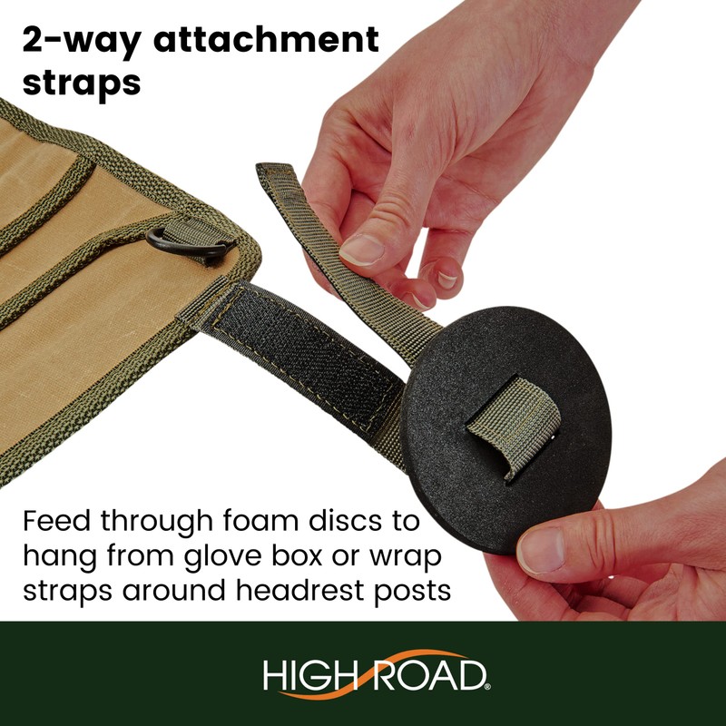 High Road Cairn Front Seat Car Trash Bag with Storage
