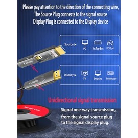 Cable HDMI 4K de 10 pies, cable HDMI de fibra óptica, micro HDMI a HDMI, desmontable tipo A+tipo D, ultra velocidad de 18 Gbps, 4K 60Hz, delgado flexi