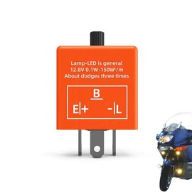 CF-13 Led Flasher Relay 3 Pins Signal Flasher for Led Lights for Turn Signal Light CF13 EP34 Led Flash Relay 12V Car Vehicle LED Turn Signal Light Bulbs Hyper Blink Flash Fix Signal Indicator