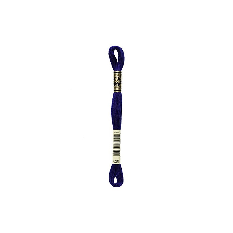 DMC Embroidery Thread 8m - Assorted Colours, Cotton, Colour 820,