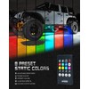 Xprite Car Underglow Neon Accent Strip Lights, 4 Pcs RGB