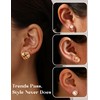 BESTEEL CZ Clip on Earrings Women - Hypoallergenic Non Pierced