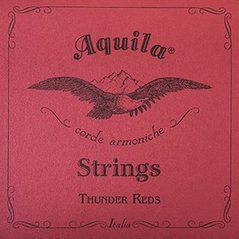 Aquila 168U - Thunder Reds, Bass Ukulele/U-Bass String Set - 4-String