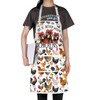 WZMPA Chicken Farm Kitchen Apron With Pockets Chicken Farmer Gift