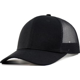 KFQHBQ - Gorra de béisbol con estructura en blanco, ajustable, malla, Negro1, Medium-Large
