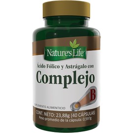 Nature´S Life Complejo B & Acido Folico 40Caps