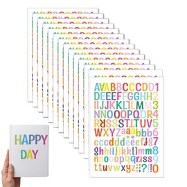 14 Blätter Buchstaben Aufkleber,Buchstaben Sticker,Selbstklebende Buchstaben,Buchstaben Zum Aufkleben,Buchstaben Selbstklebend,Buchstabenaufkleber,Klebebuchstaben Für Postfach,Schilder,Dekorationskuns