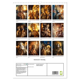 Karneval in Venedig (Wandkalender 2026 DIN A3 hoch), CALVENDO Monatskalender: Karneval in Venedig ist ein jährliches Fest, das sich auf die reiche ... und Kultur der Stadt bezieht. (CALVENDO Orte)