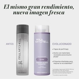 Paul Mitchell Forever Blonde Shampoo, Hidrata y Repara, Para Cabello Rubio, Nutre y Fortalece, 710 ml