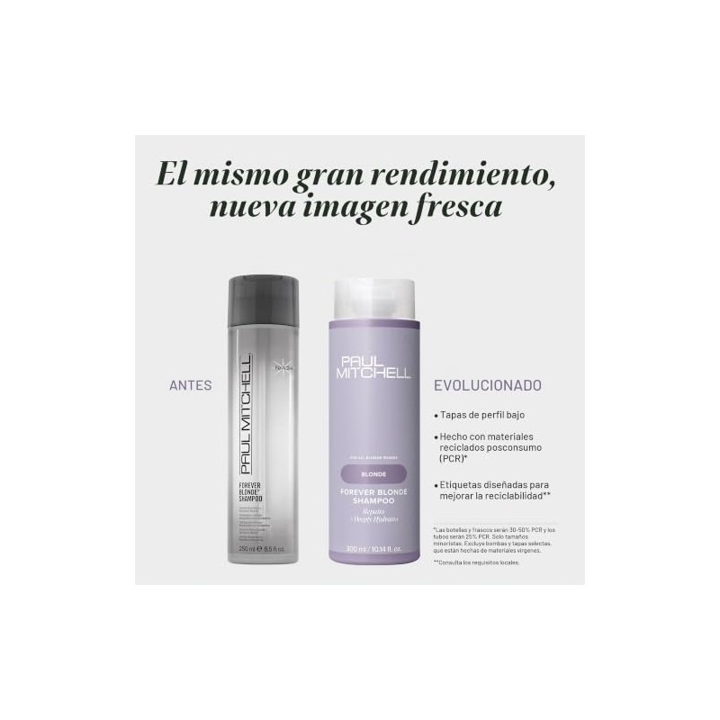 Paul Mitchell Forever Blonde Shampoo, Hidrata y Repara, Para Cabello