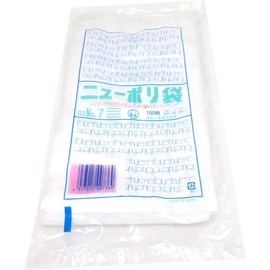 Maruai Fukusuke Industries XPL2901 New Plastic Bag 03 No. 7 LDPE China (100 Pieces)