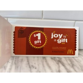 McDonald's Rare Collectible, 2010 McDonald's Gift Certificates, Book of 5, Unused