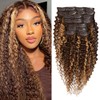 Highlight P4/27 Kinky Curly Clip Ins 20 Inch 110g 8pcs