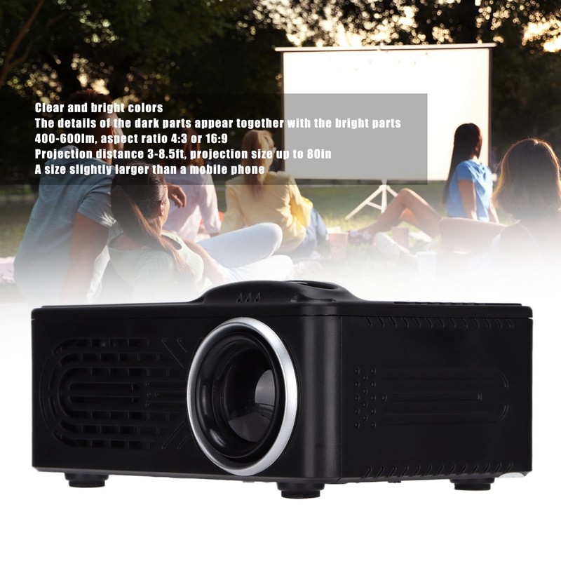 Mini Projector Portable with Audio and Video HD Multimedia Interface