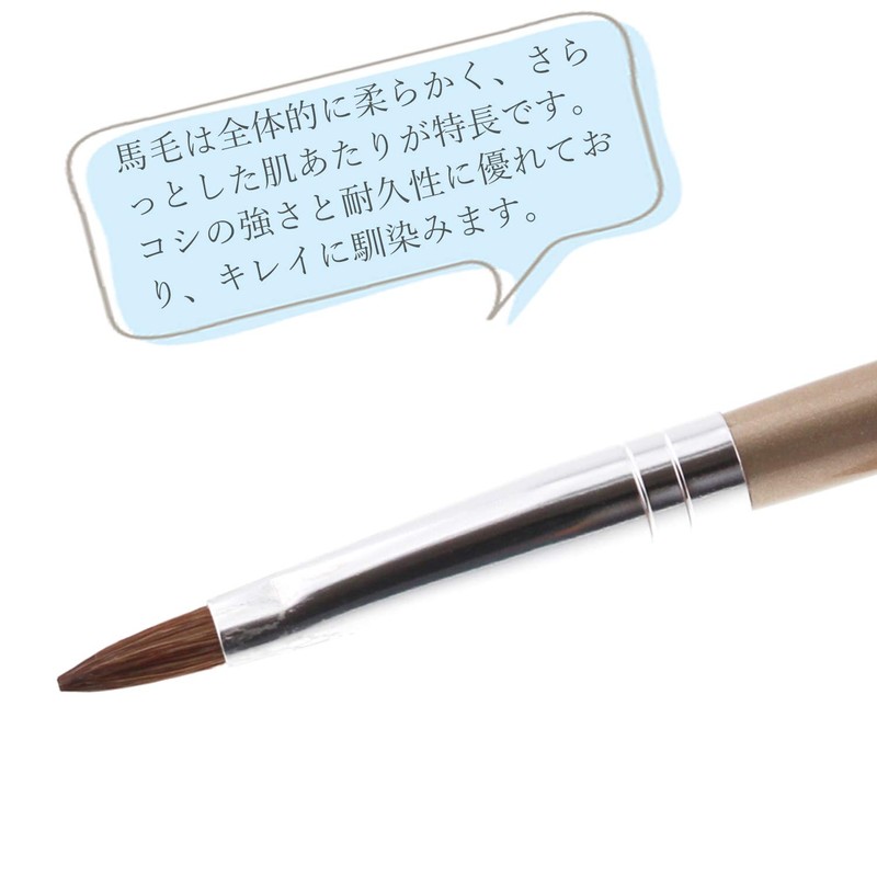 Shishida Seishindo Makeup Brush, The Natural 100% Natural Bristle, Made