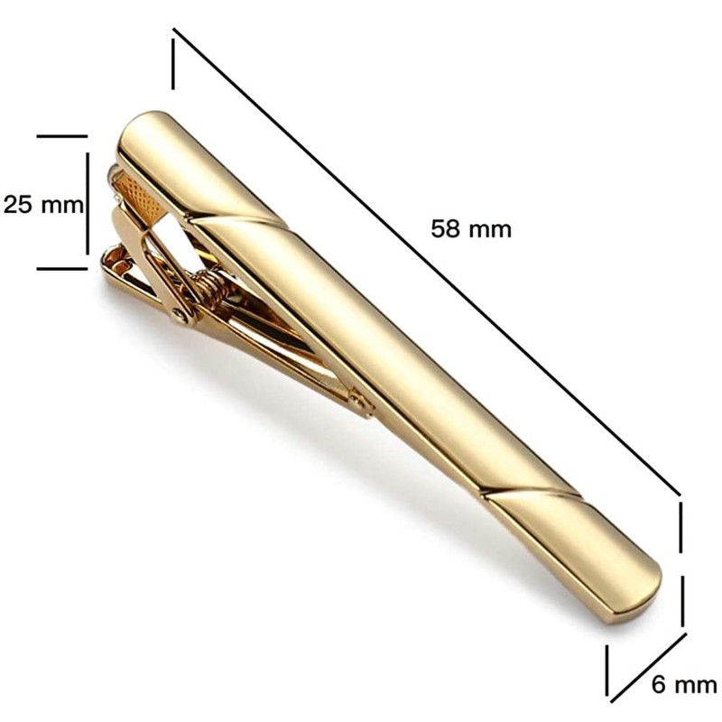 KYULM7 Men's Tie Clip, Stylish, Cool, Business, Wedding, Formal, Banquet,