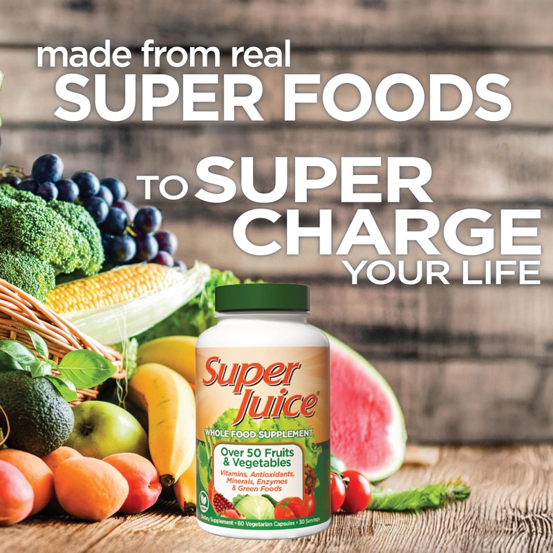 Super Juice Wholefood Supplement, Vegetable and Fruit Supplement, Phyto-Nutrient Formula,