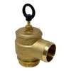Brass Pressure Relief Valve, 300 CFM, 2" Diameter, Fully Adjustable,