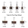 Tonmp 44 Pack 7 Size 80 Grit 1/4 Abrasive Flap