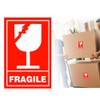 Fragile Stickers,Glass Stickers,Handle with Care Shipping Stickers,Mailing Postage Parcel Stickers,2x3