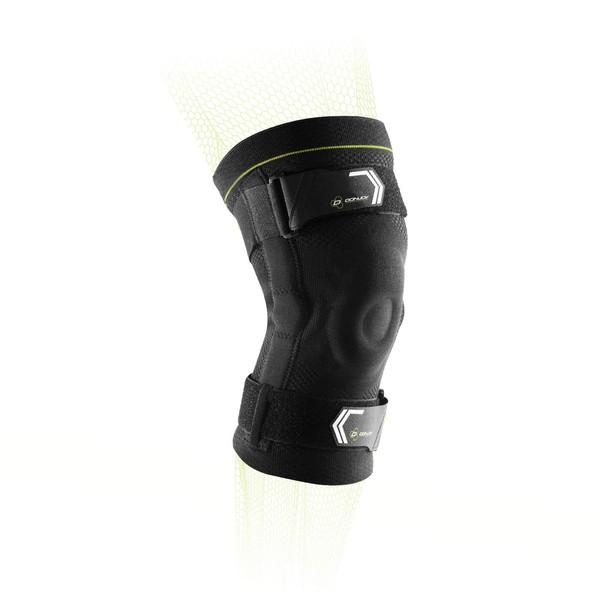 DonJoy Performance Hinged Knit Knee Compression Sleeve - Patellofemoral Syndrome - Knee Swelling/Inflammation - Knee Sprains and Strains - Sports Knee Injury (Small)