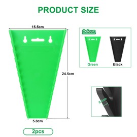 Faankiton Pack of 2 Magnetic Wrench Organiser, Magnetic Wrench Holder, ABS Wrench Holder with 12 Slots, SAE (1/4-1/16 Inch) and Metric (6-24 mm)