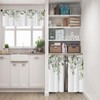 Emvency Eucalyptus Kitchen Window Curtains Valance and Tier Set 36