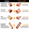 SVAAR 0000 Gauge Flared Barrel Butt Splice Connectors Kit 6PCS