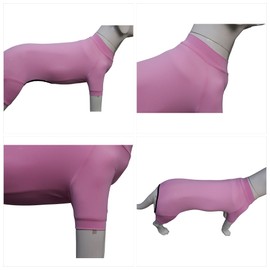 LoveLongLong Dog Jumpsuit with UV Protection and Quick-Dry Fabric for Spring Summer Pet Pajamas Pink 3XL