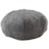 TruClothing.com Men's 8 Panel Razor Baker Boy Hat Wool Tweed