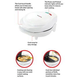 EUROSTAR Omelette Maker, White