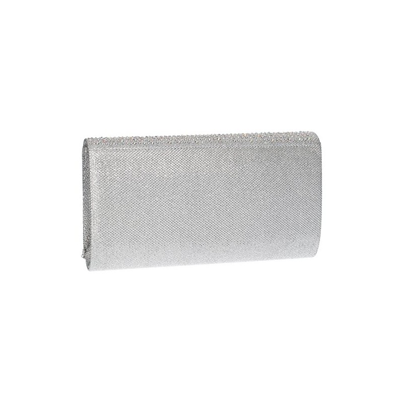 Swanky Swans Women's Montary Glitter Diamante Envelope Clutch Bag Clutch