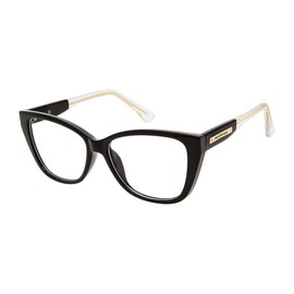 The Camille Blue Light Glasses - Color: Caviar Black