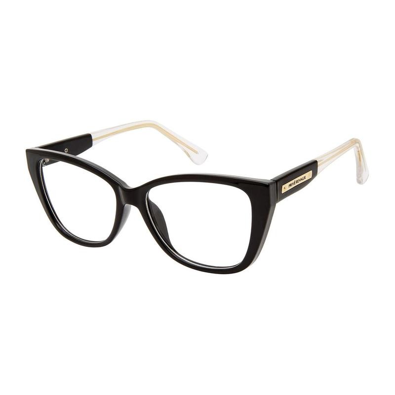 The Camille Blue Light Glasses - Color: Caviar Black