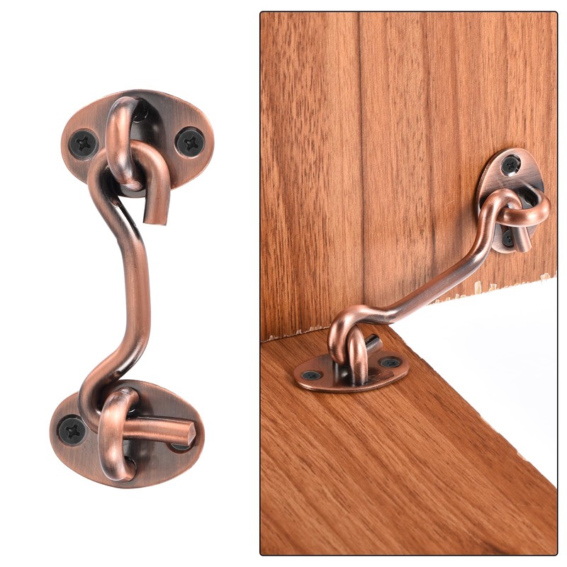 sourcing map 4 Inch Hook and Eye Latch, Barn Door