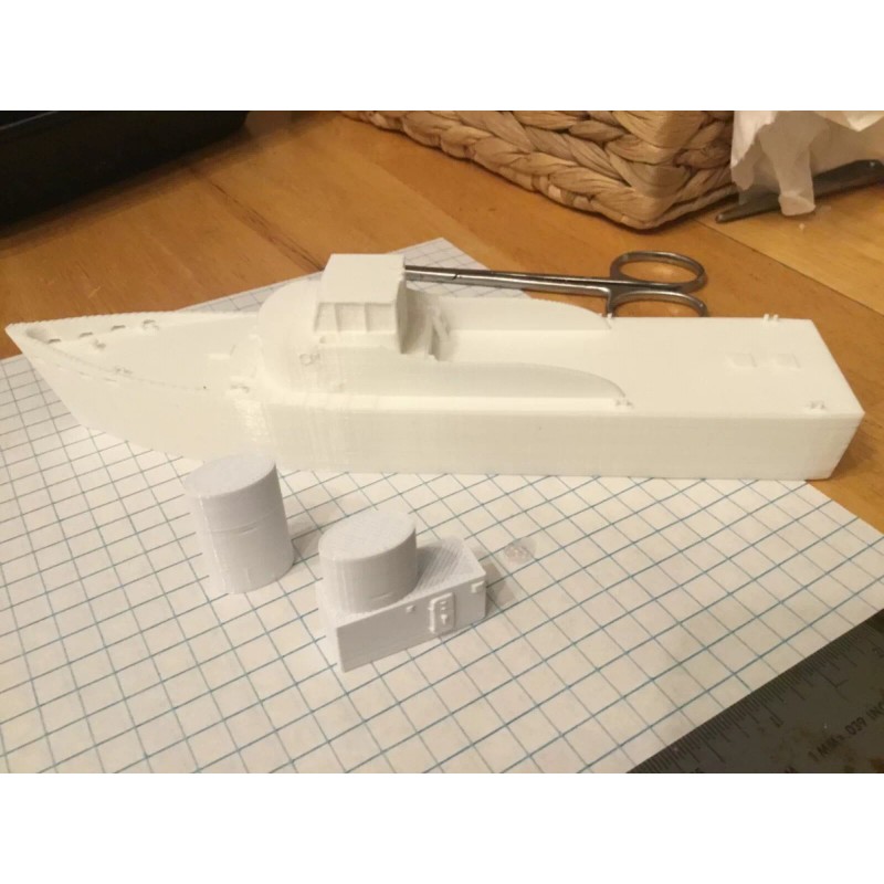 "Handmade" N scale U.S. Coast Guard 95 Foot Cutter ship