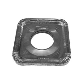 Aluminum Foil Square Gas Burner Disposable Heavy Thick Quality Bib Liners Covers (8.5" Square) from Cavalier (40 Pack)
