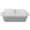 G.E.T. Energy-Efficient Roasting Pan, Cast Aluminum, Rectangular, 7.5 Quart, White