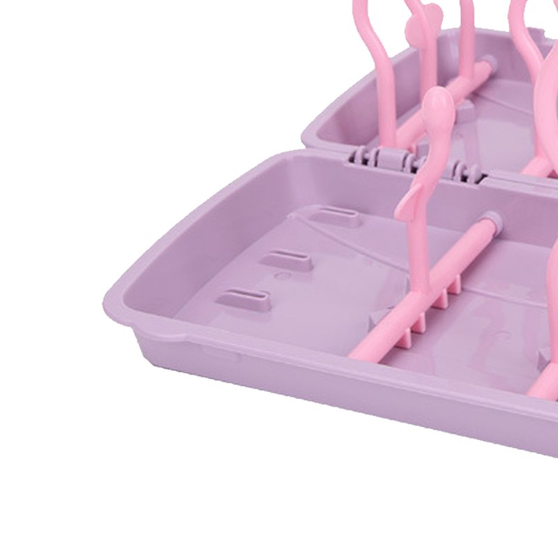 Baby Bottle Drying Rack PP Safe Foldable Portable Baby Bottle