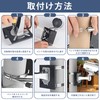 Qopaw Security Camera, Mounting Hardware, Pole, 2 PCS, Black, Bracket,