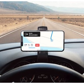 YOVECATHOU Car Dashboard Mount Holder Stand Clamp Cradle Clip for Cell Phone GPS Navigation Clip on Dash Phone Holder Durable Mount