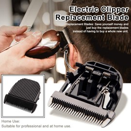 Amusingtao Durable Replacement Parts, Universal Fit, Hair Clipper, Ceramic Blade Thick, Black