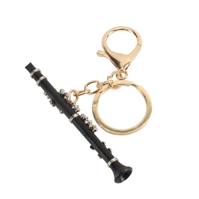 MoonEmbassy Miniature Clarinet Musical Instrument Gift Key Holder with Clarinet