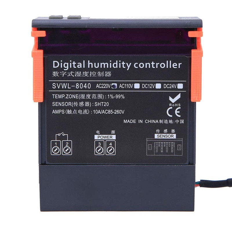 Jadeshay Humidity Controller,Digital Air Humidity Control Switch 220V Air Hygrometer