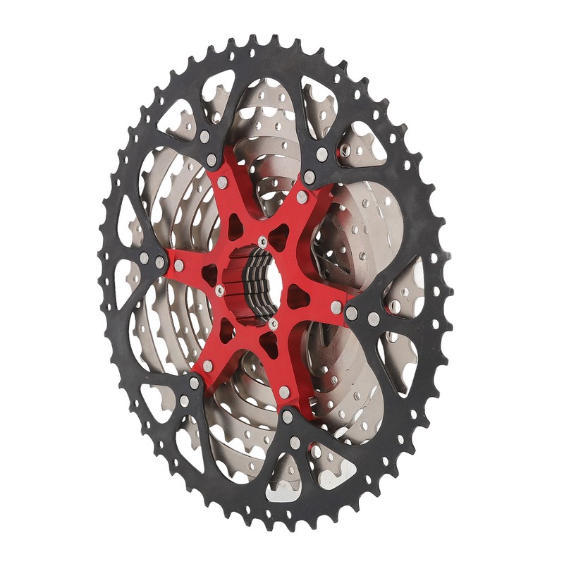 10 Speed Cassette Flywheel Aluminum Alloy 12‑50T Hollow Design Silent
