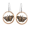 FRONT LINE JEWELRY Artisan-crafted Butterfly Earrings: Cutout Monarch Butterfly Gifts